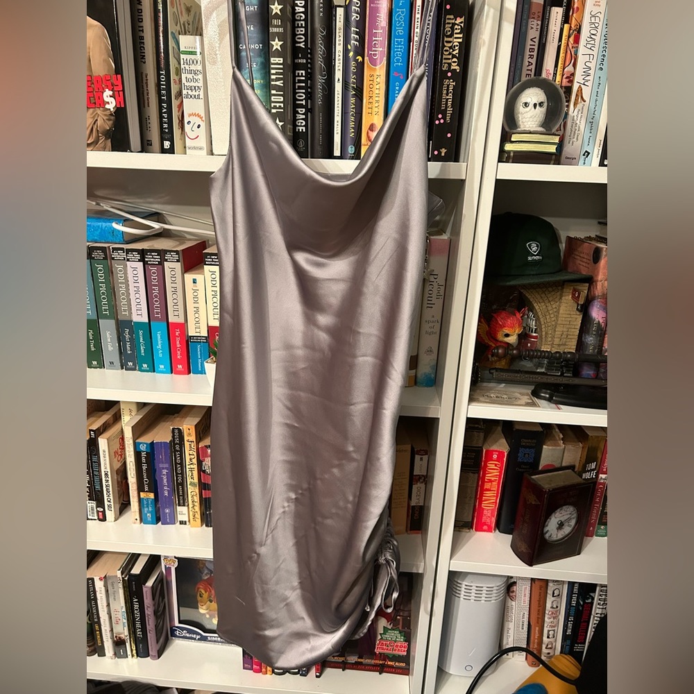 Forever 21 Silver Slip Dress